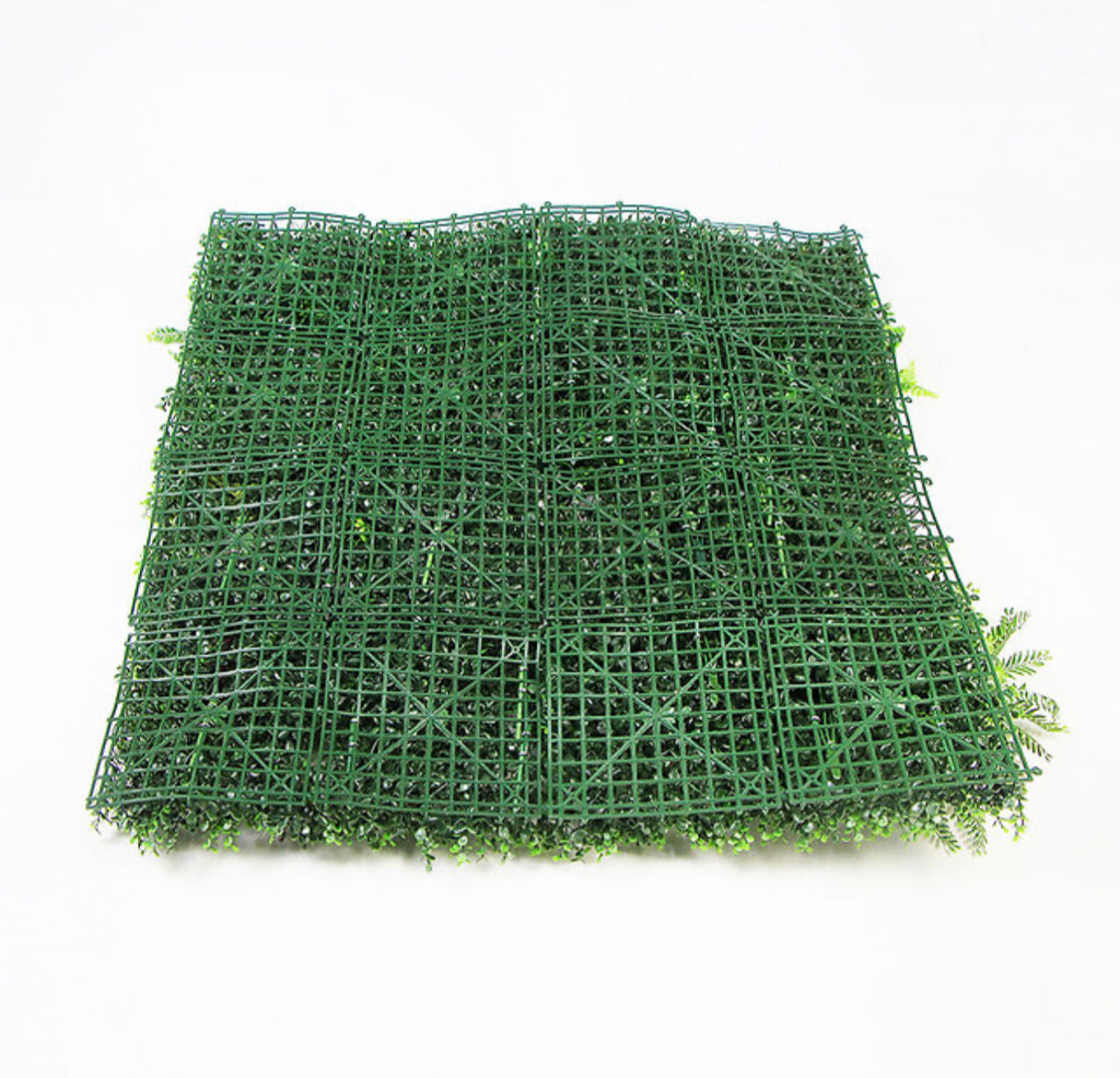 Luxury British Hedgerow Artificial Plant Green Wall Panel 1M x 1M - Treesy Green