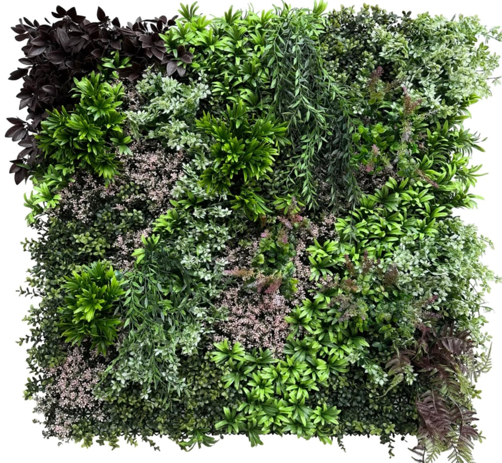 Luxury Artificial Plant Wall Evergreen Jungle 1M x 1M - Treesy Green