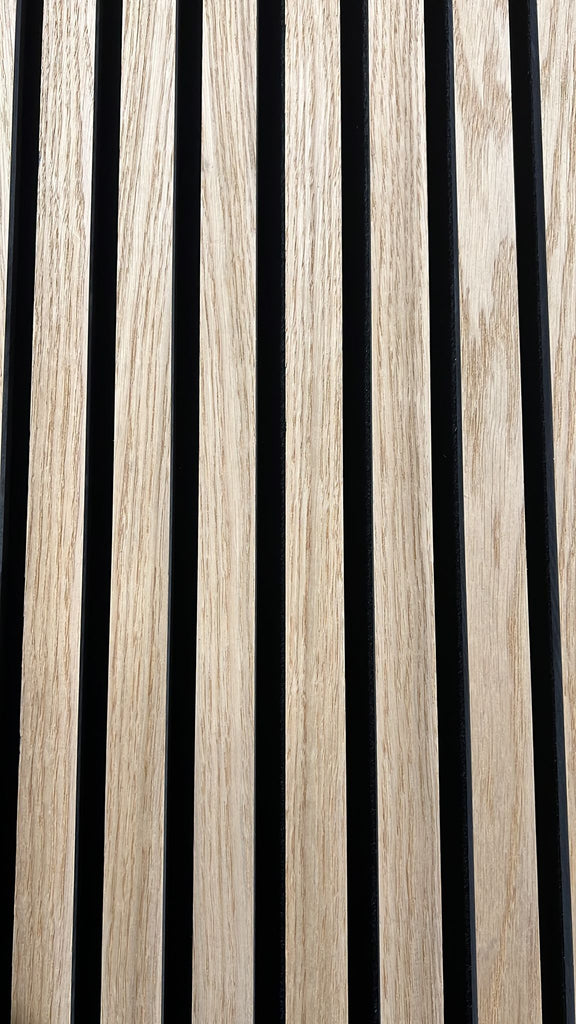 Slat Wall Acoustic Panel Natural Oak 240cm x 60cm - Treesy Green