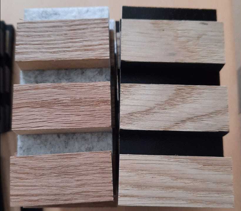 Sample Pack Acoustic Slat Wall Panel - Treesy Green
