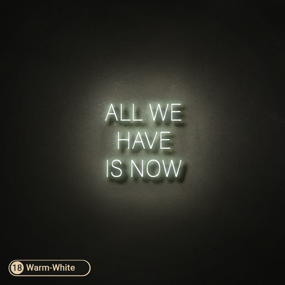 ALL WE HAVE IS NOW LED NEON SIGN - Treesy Green