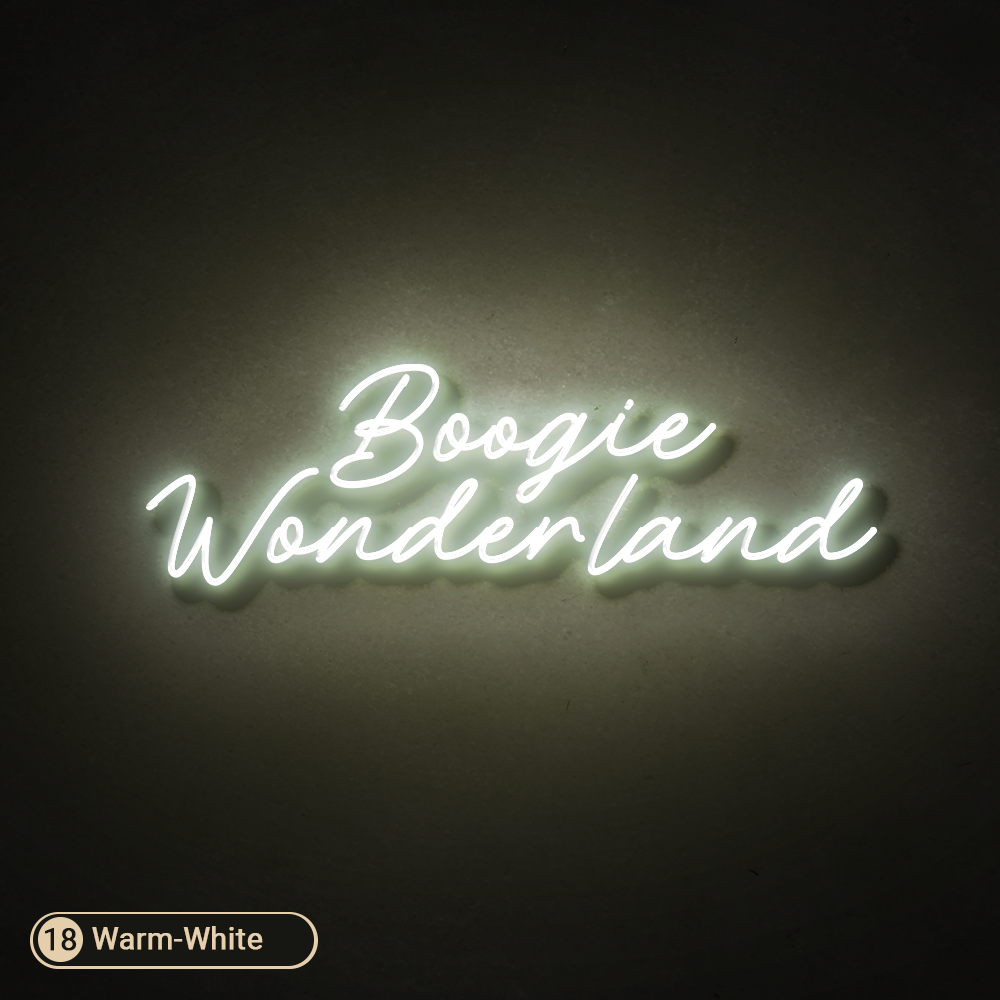 BOOGIE WONDERLAND LED NEON SIGN - Treesy Green
