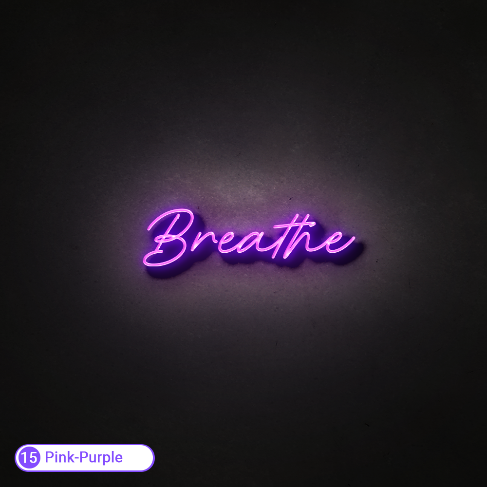 BREATHE LED NEON SIGN - Treesy Green