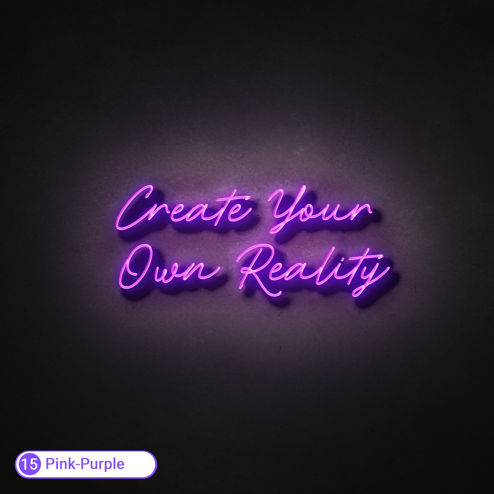 CREATE YOUR OWN REALITY LED NEON SIGN - Treesy Green