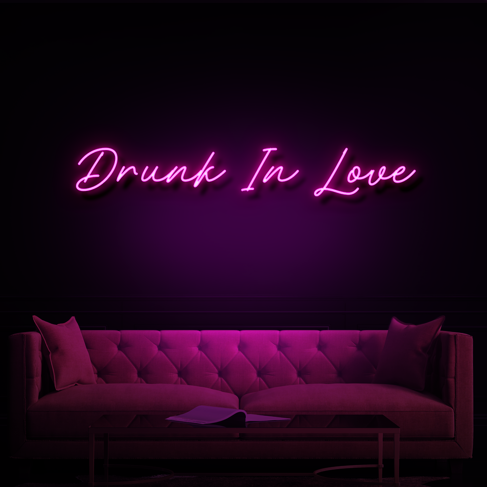 DRUNK IN LOVE LED NEON SIGN - Treesy Green
