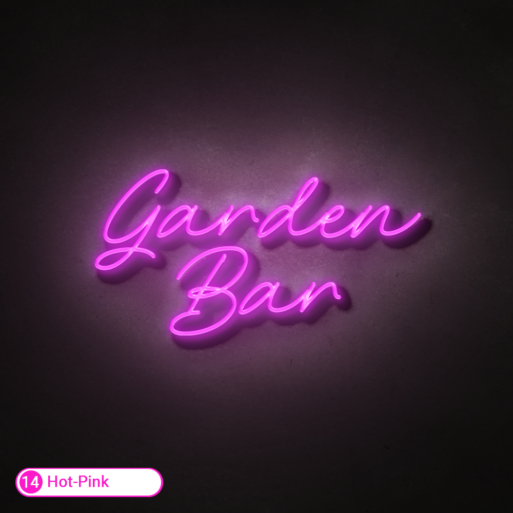 GARDEN BAR WATERPROOF LED NEON SIGN
