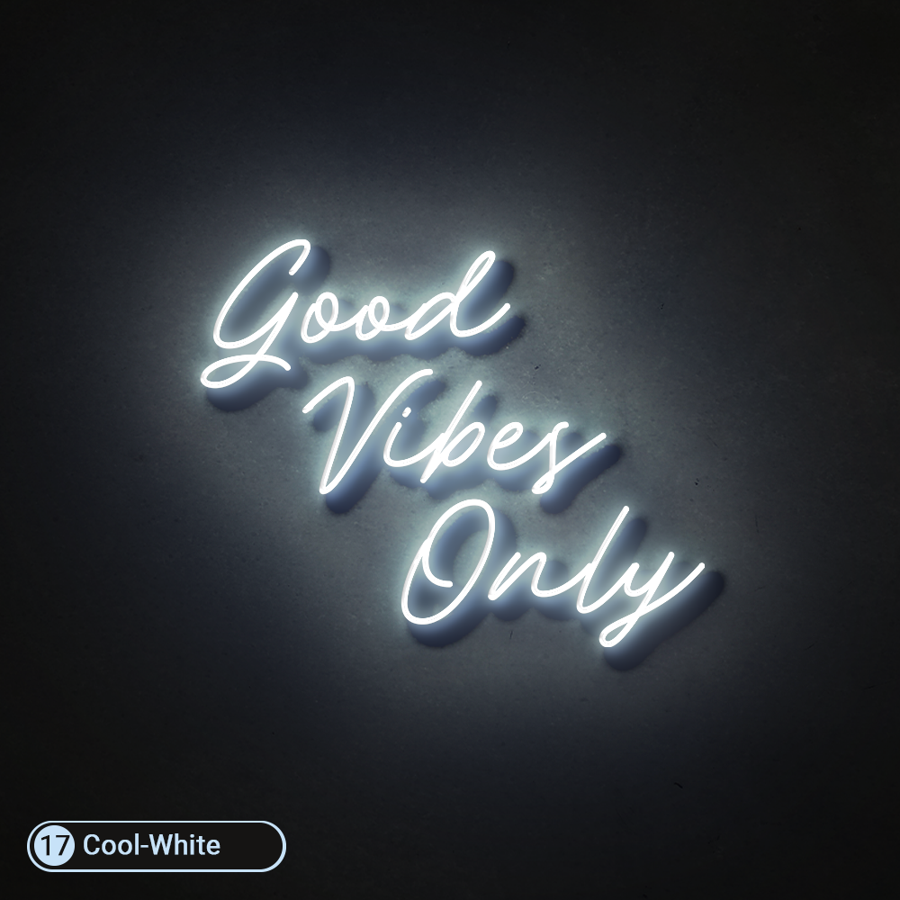 GOOD VIBES ONLY LED NEON SIGN - Treesy Green
