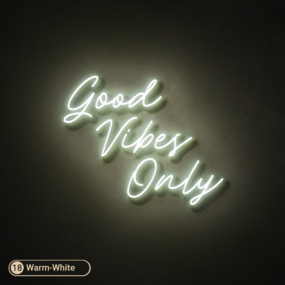 GOOD VIBES ONLY LED NEON SIGN - Treesy Green