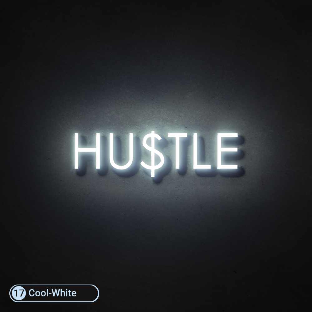 Hustle Led Sign Custom HUSTLE LED NEON SIGN