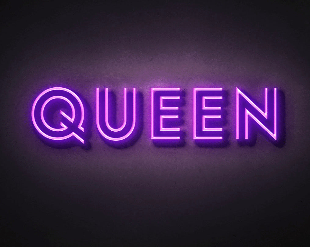 Queen LED Neon Sign 75 CM