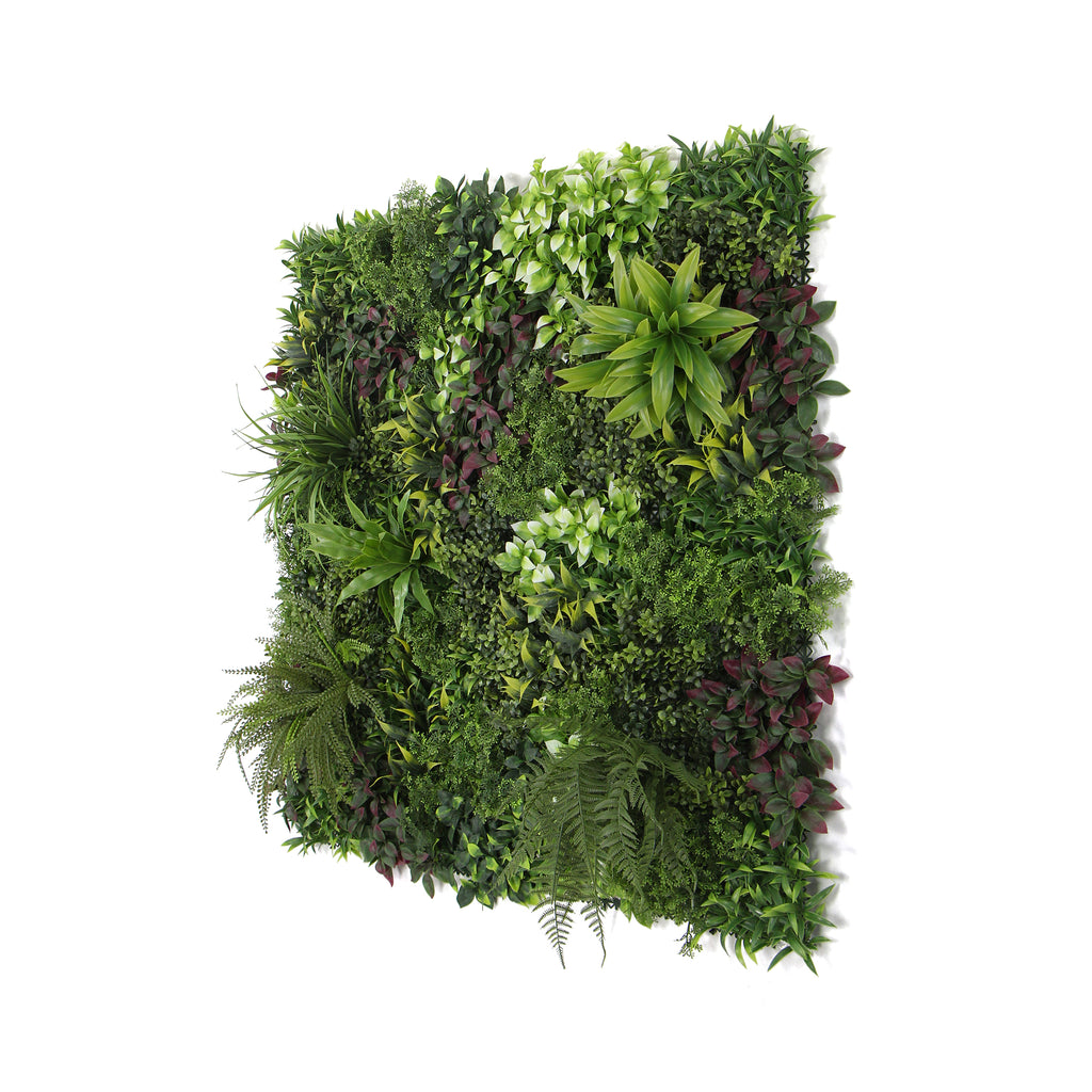 Montane Forest Artificial Green Plant Wall Panel 1M x 1M - Treesy Green