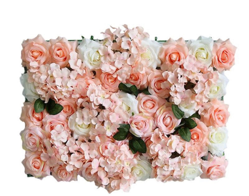 Luxury 3D Artificial Faux Flower Wall Pink Dream - Treesy Green