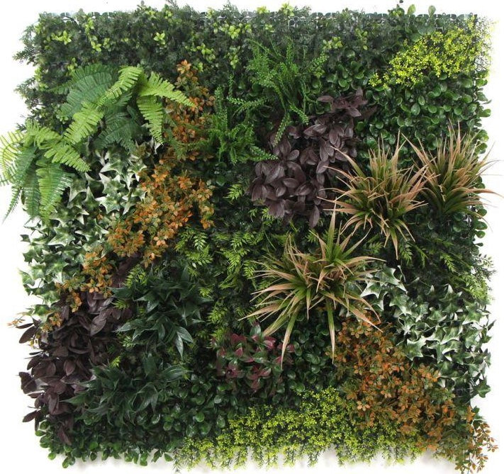 Luxury Glenmore Forest Artificial Green Plant Wall Panel 1M x 1M - Treesy Green