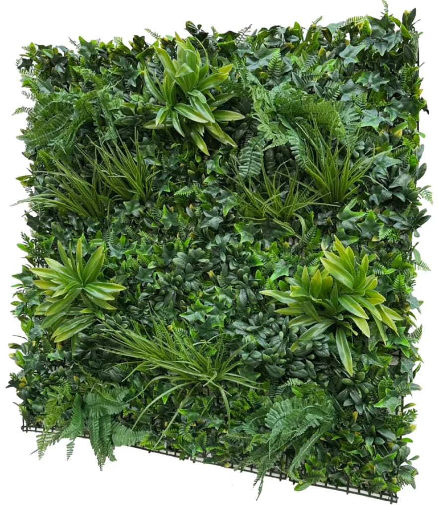 Artificial Fern Woodland Green Wall Panel 1M x 1M - Treesy Green