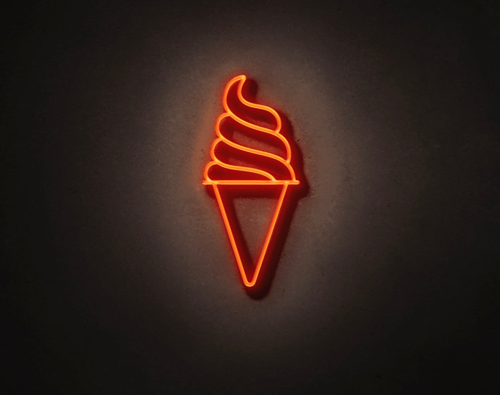Ice Cream LED Neon Sign - 50CM - Treesy Green