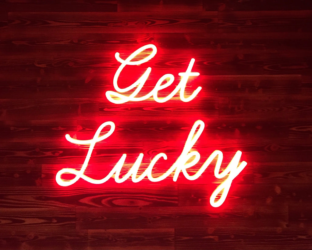 Get Lucky LED Neon Sign - Treesy Green