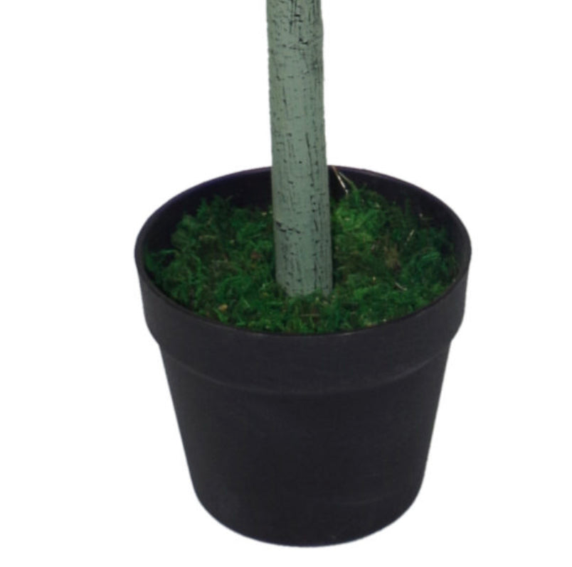Coppia Alberi Artificiali Alloro - Topiaria Verde, 120 Cm, Per Interni Ed Esterni - Foto 2