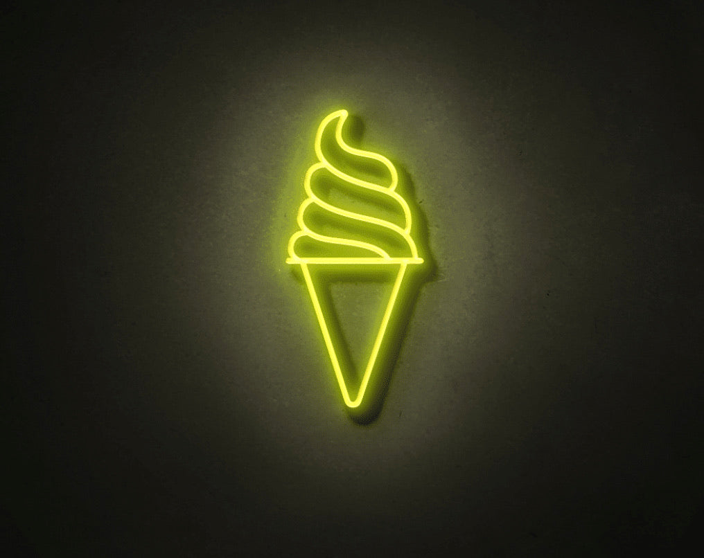 Ice Cream LED Neon Sign - 50CM - Treesy Green