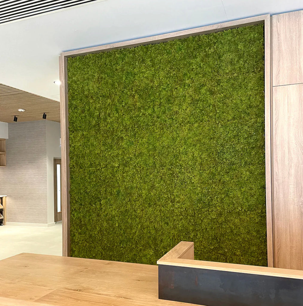 Luxury Reindeer Artificial Moss Green Wall Panel 1M x 1M - Treesy Green
