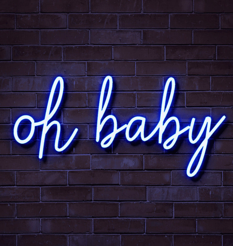 Oh Baby LED Neon Sign 50CM - Treesy Green