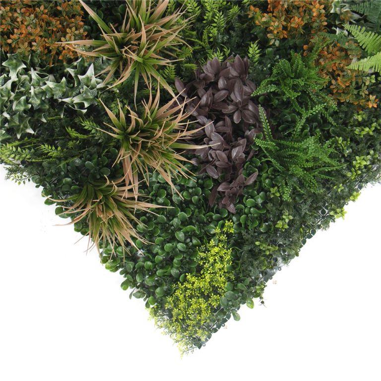 Luxury Glenmore Forest Artificial Green Plant Wall Panel 1M x 1M - Treesy Green