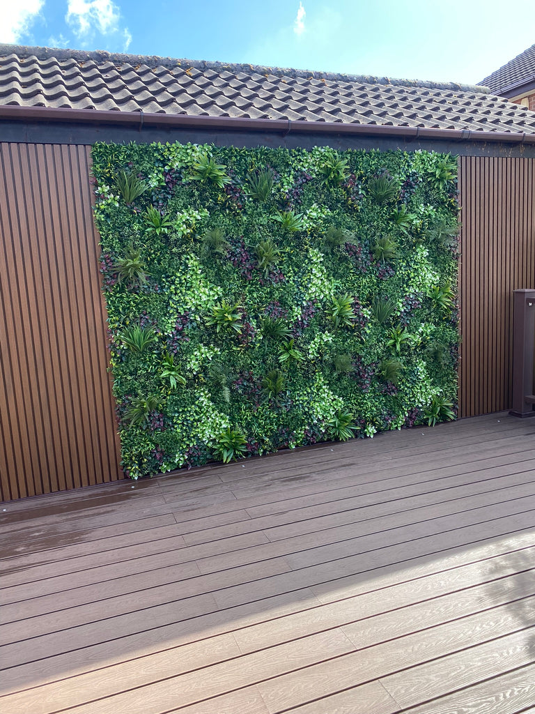 Montane Forest Artificial Green Plant Wall Panel 1M x 1M - Treesy Green