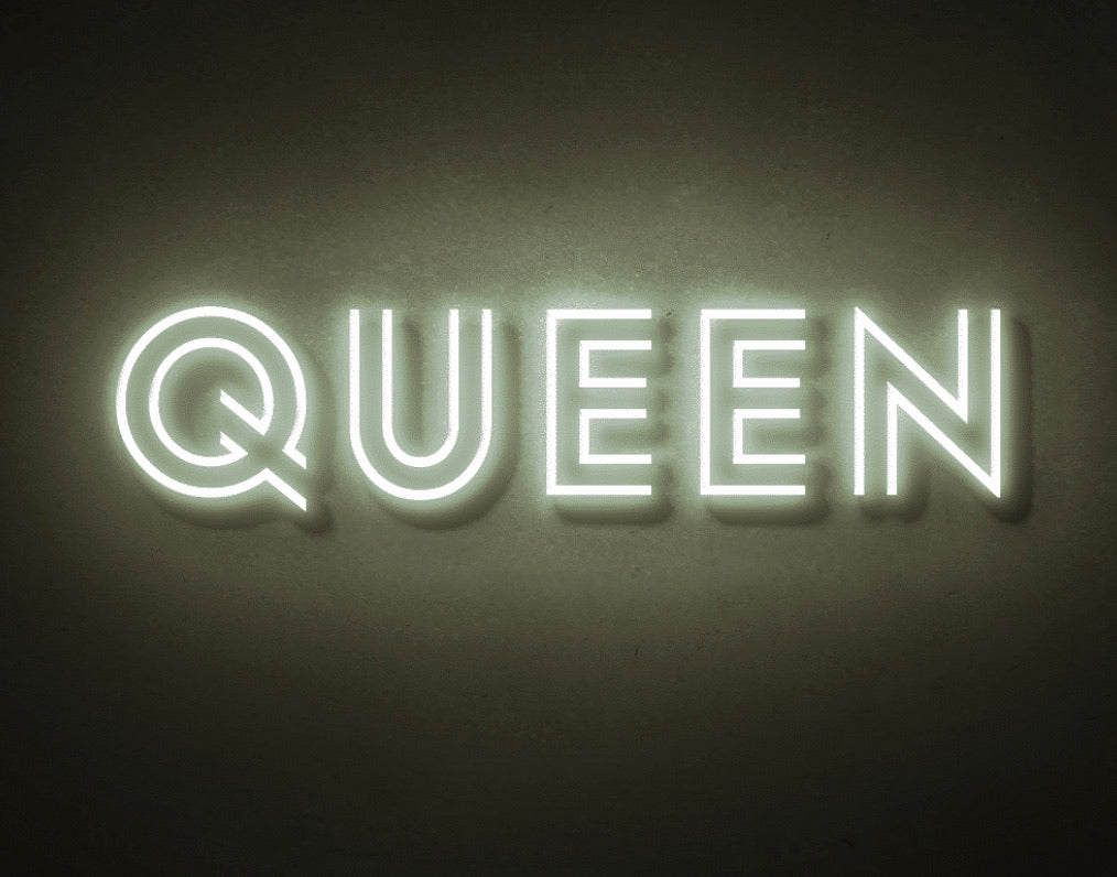 Queen LED Neon Sign 75 CM - Treesy Green