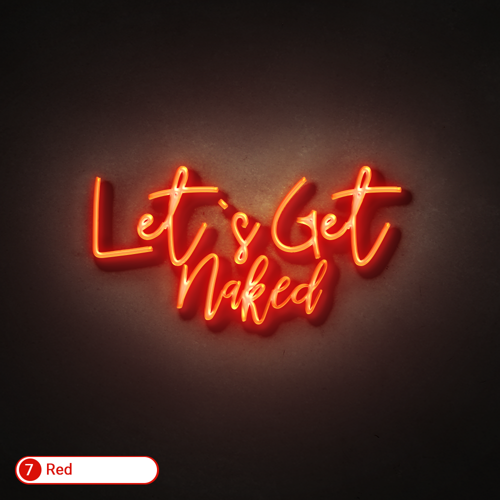 LETS GET NAKED LED NEON SIGN - Treesy Green