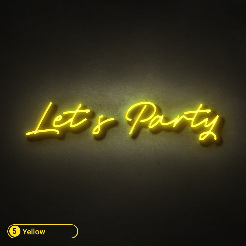 LETS PARTY LED NEON SIGN - Treesy Green
