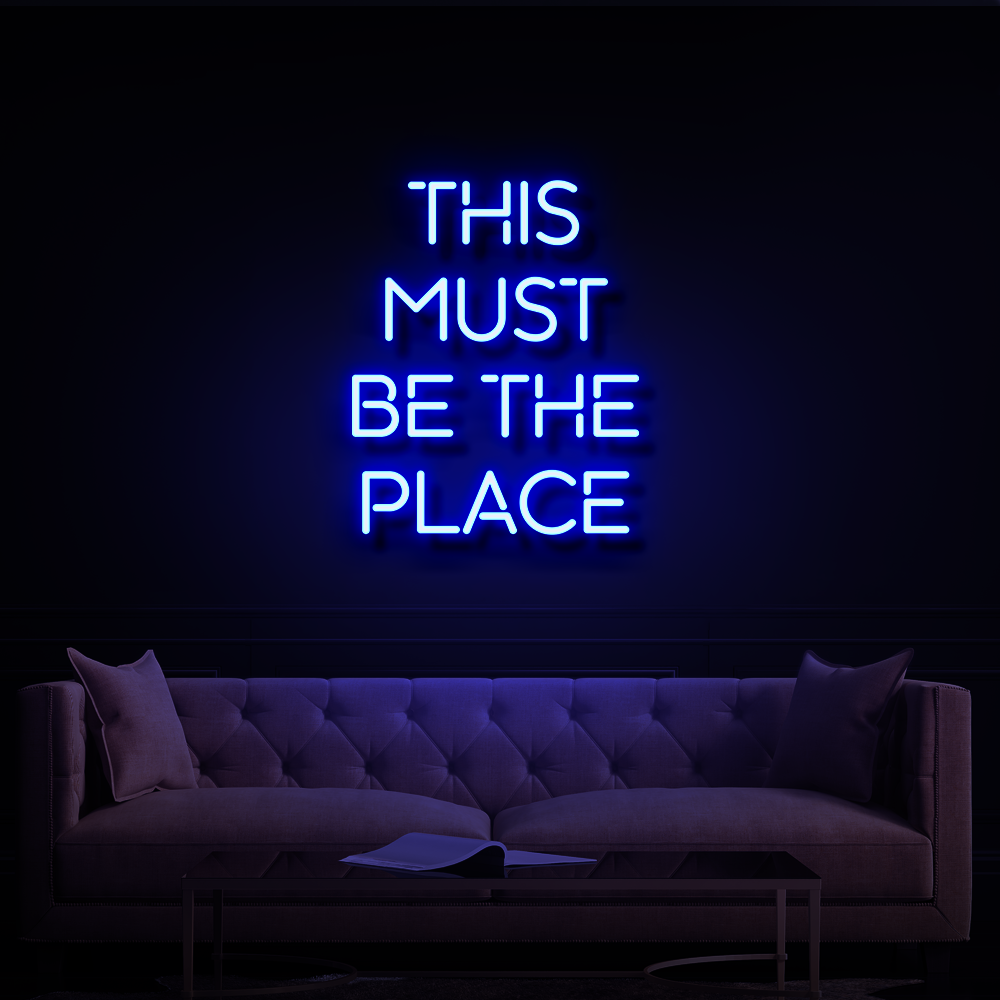THIS MUST BE THE PLACE LED NEON SIGN - Treesy Green